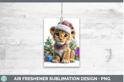 Lion Air Freshener Christmas Santa Hat Sublimation Car Scent