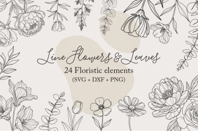 Hand Drawn Leaves Svg, Botanical Svg Bundle