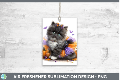 Angora Cat Air Freshener Cats Halloween Sublimation Car Scen