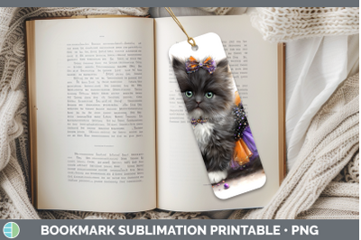Angora Cat Bookmark Cats Halloween Sublimation Printable Des