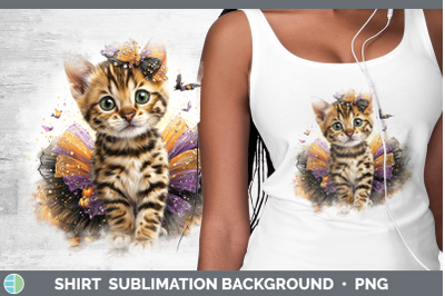 Bengal Cat Shirt Cats Halloween Sublimation Background Desig