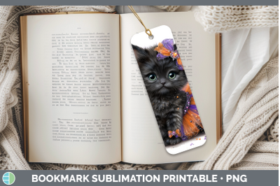 Black Cat Bookmark Cats Halloween Sublimation Printable Desi