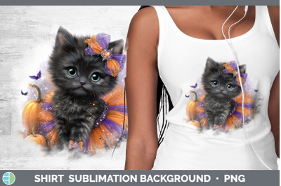 Black Cat Shirt Cats Halloween Sublimation Background Design