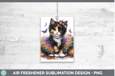 Calico Cat Air Freshener Cats Halloween Sublimation Car Scen