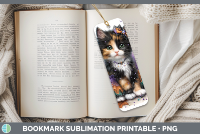 Calico Cat Bookmark Cats Halloween Sublimation Printable Des