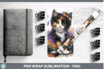 Calico Cat Pen Wrap Cats Halloween Sublimation Pen Designs