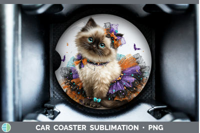 Himalayan Cat Car Coaster Cats Halloween Sublimation Drink M