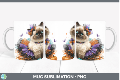 Himalayan Cat Mug Wrap Cats Halloween Sublimation Coffee Cup