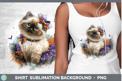 Himalayan Cat Shirt Cats Halloween Sublimation Background De
