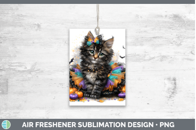 Maine Coon Cat Air Freshener Cats Halloween Sublimation Car