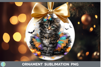 Maine Coon Cat Ornament Cats Halloween Sublimation Bauble De