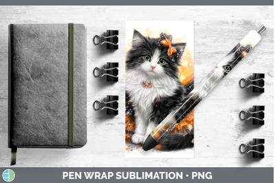 Norwegian Forest Cat Pen Wrap Cats Halloween Sublimation Pen