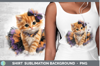 Orange Cat Shirt Cats Halloween Sublimation Background Desig