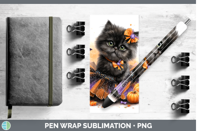 Persian Cat Pen Wrap Cats Halloween Sublimation Pen Designs