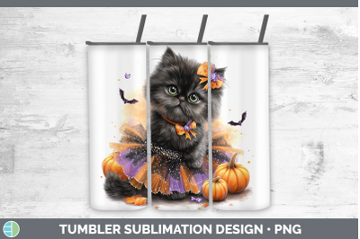 Persian Cat Tumbler Cats Halloween Sublimation 20 oz Skinny