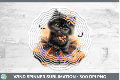Persian Cat Wind Spinner Cats Halloween Sublimation Spinner