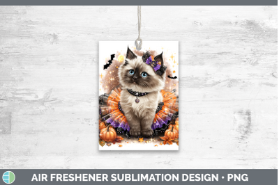 Ragdoll Cat Air Freshener Cats Halloween Sublimation Car Sce