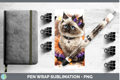 Ragdoll Cat Pen Wrap Cats Halloween Sublimation Pen Designs