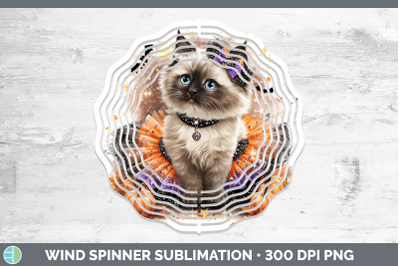 Ragdoll Cat Wind Spinner Cats Halloween Sublimation Spinner