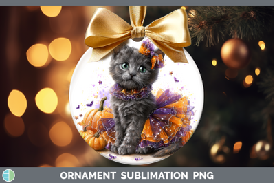 Russian Blue Cat Ornament Cats Halloween Sublimation Bauble