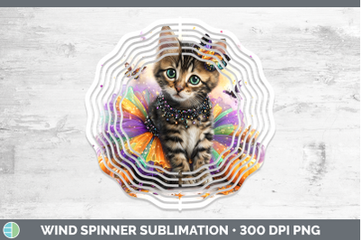 Savannah Cat Wind Spinner Cats Halloween Sublimation Spinner