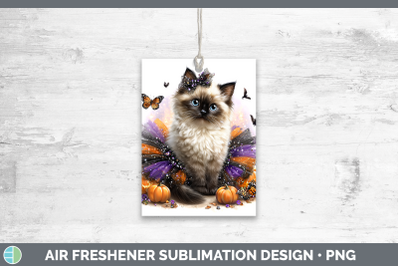Birman Cat Air Freshener Cats Halloween Sublimation Car Scen