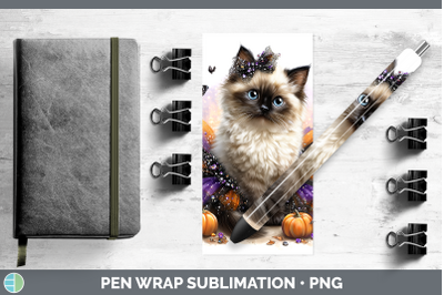 Birman Cat Pen Wrap Cats Halloween Sublimation Pen Designs