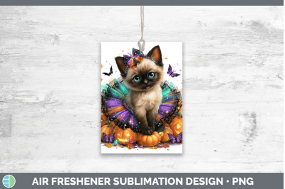 Siamese Cat Air Freshener Cats Halloween Sublimation Car Sce