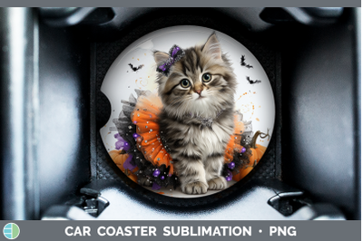 Siberian Cat Car Coaster Cats Halloween Sublimation Drink Ma