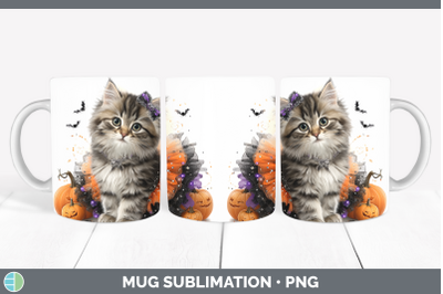 Siberian Cat Mug Wrap Cats Halloween Sublimation Coffee Cup
