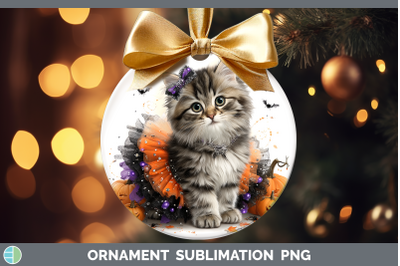 Siberian Cat Ornament Cats Halloween Sublimation Bauble Desi