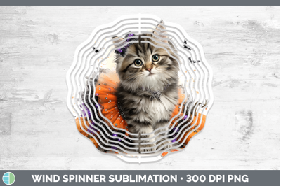 Siberian Cat Wind Spinner Cats Halloween Sublimation Spinner