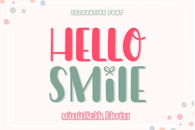 Hello Smile Font