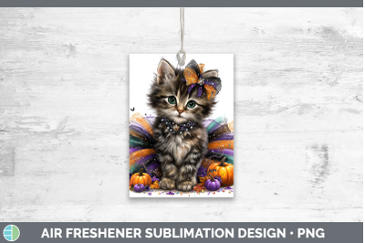 Tabby Cat Air Freshener Cats Halloween Sublimation Car Scent