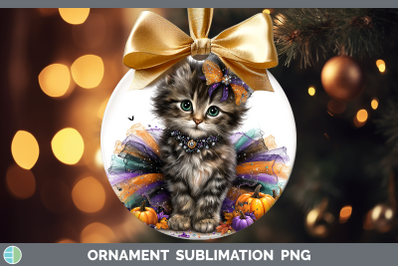 Tabby Cat Ornament Cats Halloween Sublimation Bauble Designs
