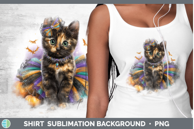 Tortoiseshell Cat Shirt Cats Halloween Sublimation Backgroun