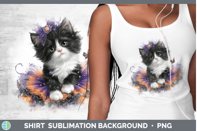 Tuxedo Cat Shirt Cats Halloween Sublimation Background Desig