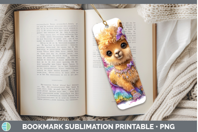 LLama Bookmark Farm Rainbow Summer Sublimation Printable Des