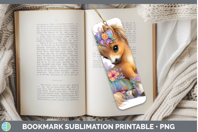 Horse Bookmark Farm Rainbow Summer Sublimation Printable Des