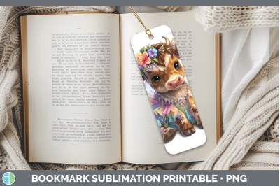 Bull Bookmark Farm Rainbow Summer Sublimation Printable Desi