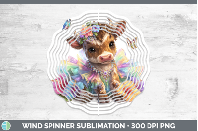Bull Wind Spinner Farm Rainbow Summer Sublimation Spinner De