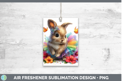 Bunny Air Freshener Farm Rainbow Summer Sublimation Car Scen