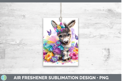 Donkey Air Freshener Farm Rainbow Summer Sublimation Car Sce