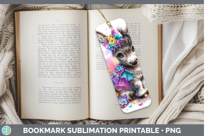 Donkey Bookmark Farm Rainbow Summer Sublimation Printable De