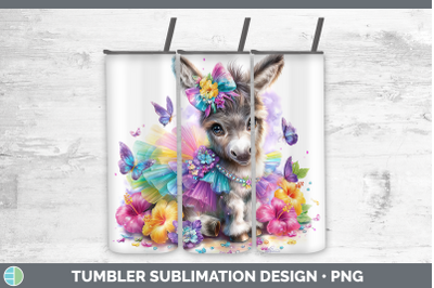 Donkey Tumbler Farm Rainbow Summer Sublimation 20 oz Skinny