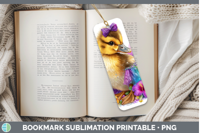 Duck Bookmark Farm Rainbow Summer Sublimation Printable Desi