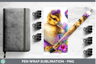 Duck Pen Wrap Farm Rainbow Summer Sublimation Pen Designs