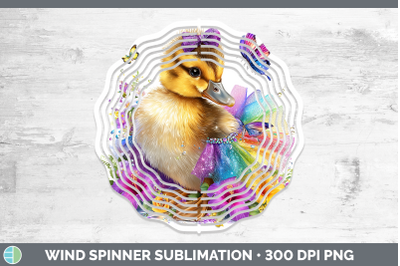 Duck Wind Spinner Farm Rainbow Summer Sublimation Spinner De