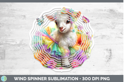Goat Wind Spinner Farm Rainbow Summer Sublimation Spinner De