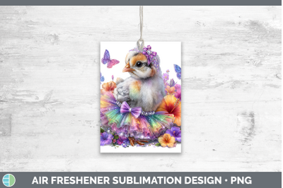 Guinea Hen Air Freshener Farm Rainbow Summer Sublimation Car